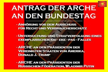 Antrag der ARCHE an Dr. Angela Merkel und an den Bundestag