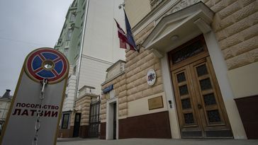 Lettlands Botschaft in Moskau Bild: Gettyimages.ru / Anadolu Agency