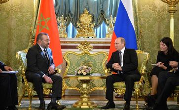 König Mohammed VI von Marokko und Präsident Vladimir Putin von Russland (2016)