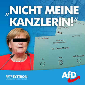 Foto das Wahlscheines von Petr Bystron