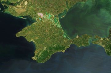 Satellitenbild der Halbinsel Krim