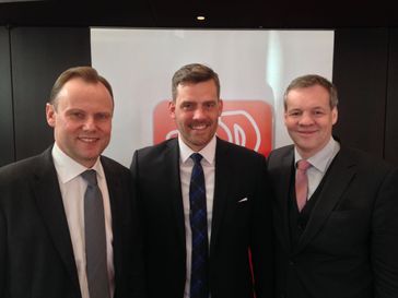 Andy Grote, Falko Droßmann und Markus Schreiber auf dem Neujahrsempfang der SPD Fraktion Hamburg-Mitte (2016)