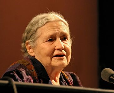 Doris Lessing bei einer Lesung auf der Lit.Cologne 2006 in Köln