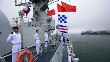 Chinesische Matrosen bei einer russisch-chinesischen Militärübung (Symbolbild) Bild: www.globallookpress.com