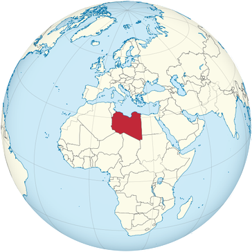 Libyen auf der Karte