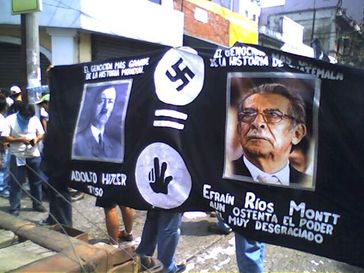 Studentische Protestkundgebung in Guatemala-Stadt 2006.