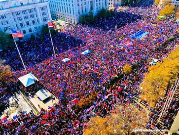Der "Million MAGA"-Marsch in den USA am 14.11.2020 bringt unzählige Patrioten auf die Straße