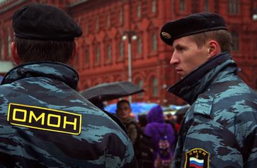 Russische Polizei Omon