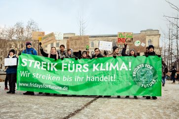 Demonstration „Fridays for Future“ in Berlin im Januar 2019
