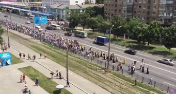Friedensmarsch in der Ukraine