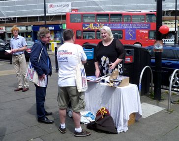 Britain Stronger in Europe campaigners, London, June 2016