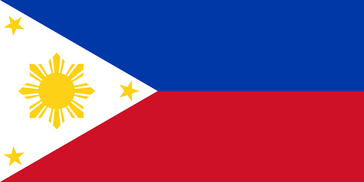 Flagge von Republik der Philippinen