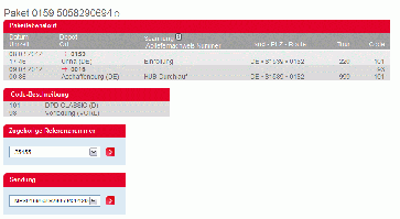 Sendungsverfolgung bei DPD