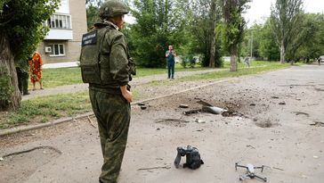 Russische Narrative: Das Bombardement von Donezk durch ukrainisches Militär mit westlichen Waffen kommt in der deutschen Berichterstattung nicht vor. Bild: Sputnik / Sergey Averin