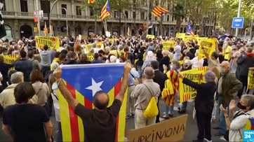 Proteste gegen Festnahme von Carles Puigdemont (Symbolbild)