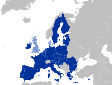dunkelblau: Pesco-Mitgliederhellblau: übrige EU-Mitglieder