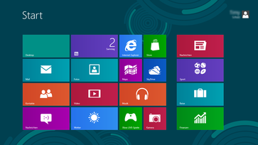 Windows 8: Der Startbildschirm der Release Preview. Bild: Microsoft
