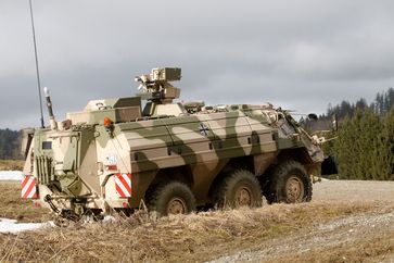 Der Spürpanzer Fuchs ist ausgestattet mit einer Such-, Spür-, Messeinrichtung und bietet Platz für zwei Spürer.  Bild: Bundeswehr Fotograf: Alyssa Bier