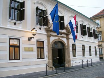 Gebäude der kroatischen Regierung in Zagreb