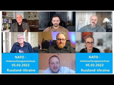 Bild: SS Video: "NATO-Untersuchungsausschuss: 05.03.2022: Propaganda, Söldner, Flüchtlinge, NATO-Biolabore im Krieg" (https://youtu.be/9K_o14NvcjE) / Eigenes Werk