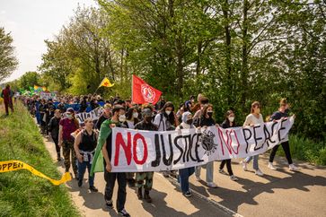 Demonstration im April 2022