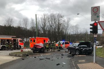 Verkehrsunfall Volmestraße / Wasserloses Tal Bild: Polizei