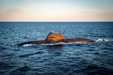 U-Boot U 33 fährt im Rahmen des Seemanövers Vision 2020 im Skagerrak, am 15.10.2020. Bild: Bundeswehr / Marcus Mohr Fotograf: Tanja Wendt