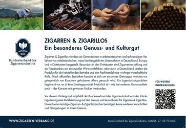 Bild: Bundesverband der Zigarrenindustrie e.V. Fotograf: Bundesverband der Zigarrenindustrie e.V.