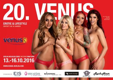 Erotikmesse VENUS feiert in diesem Jahr vom 13. bis 16. Oktober ihr 20-jähriges Jubiläum.