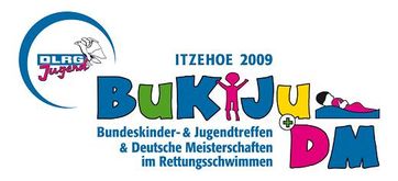 Logo des Bundeskinder- und Jugendtreffens (BuKiJu) der DLRG-Jugend in Itzehoe 