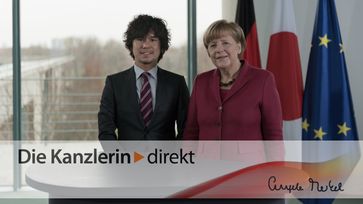 Screenshot aus dem Youtube Video "Merkel setzt auf Zusammenarbeit mit Japan"