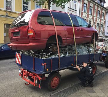 Ladungssicherung? Der Fahrer zuckte nur mit den Schultern ...