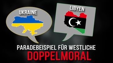 Bild: SS Video: "Ukraine / Libyen – Paradebeispiel für westliche Doppelmoral" (www.kla.tv/23041) / Eigenes Werk