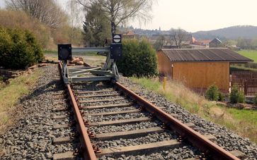 Ohmtalbahn: Derzeitiges Streckenende bei Ober-Ofleiden