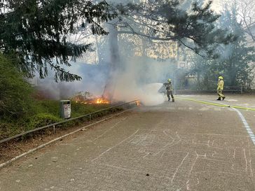 Flächenbrand Ratingen Lintorf Bild: Feuerwehr