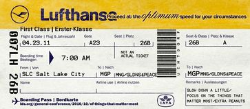 Lufthansa Ticket (Symbolbild)