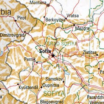 Sofia - Bulgarien - Nachbarorte: Pernik, Kjustendil, Dupniza, Samokow, Slatiza, Mesdra, Wraza, Berkowiza, Montana, Dimitrovgrad. Bild: wikipedia.org