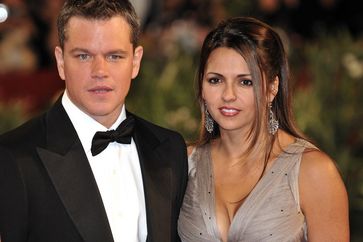 Matt Damon und seine Frau Luciana Barroso während der internationalen Filmfestspiele von Venedig (2009)