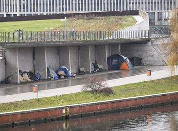 Obdachlose in Berlin, 6. Januar 2023 Bild: Abdulhamid Hosbas/Anadolu Agency / Gettyimages.ru