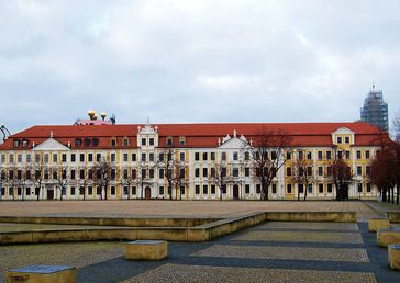 Landtag von Sachsen-Anhalt am Domplatz in Magdeburg
