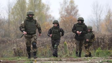 Mobilisierte russische Soldaten bei der Ausbildung (Archivbild). Bild: Witali Newar / Sputnik