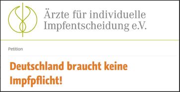 Wichtig: Online-Petition für freie Impfentscheidung