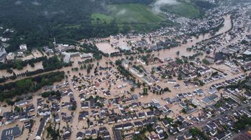 Überflutung im Ahrtal nach dem Unwetterereignis "Bernd".  Bild: Provinzial Holding AG Fotograf: Provinzial Holding AG