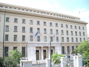 Bank von Griechenland: Die Zentrale an der Panepistimou-Str. in Athen