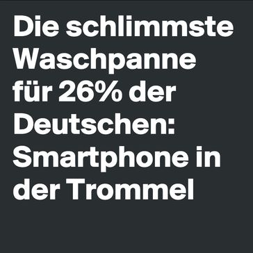 AEG Wäschepflegeumfrage: Smartphone in der Waschtrommel - Für jeden vierten Deutschen eine Katastrophe / Weiterer Text über ots und www.presseportal.de/nr/37016 / Die Verwendung dieses Bildes ist für redaktionelle Zwecke honorarfrei. Veröffentlichung bitte unter Quellenangabe: "obs/Electrolux Deutschland GmbH/AEG"