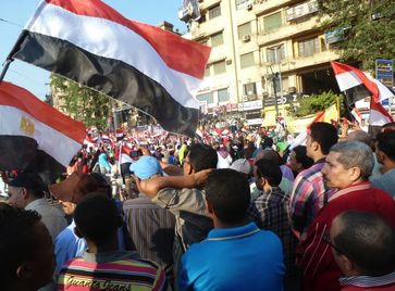 Umsturz in Ägypten: Feiernde Ägypter am 7. Juli 2013