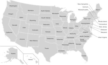 Karte der US-Bundesstaaten