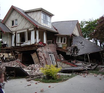 Aufnahme vom Christchurch-Erdbeben vom Februar 2011. Bild: Schwede66 / wikipedia.org