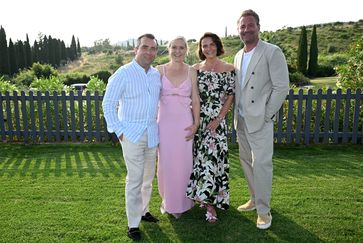 Falk Raudies mit Frau Andrea und Sasha Schmitz mit Frau Julia Röntgen (2025) Bild: ABR-Pictures / Wolfgang Breiteneicher Fotograf: ABR-Pictures / W. Breiteneicher