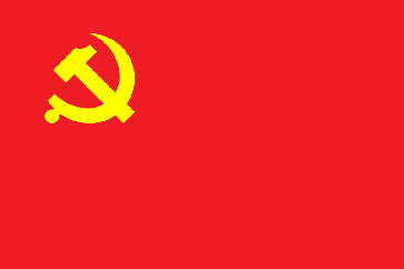 Kommunistische Partei China Flagge